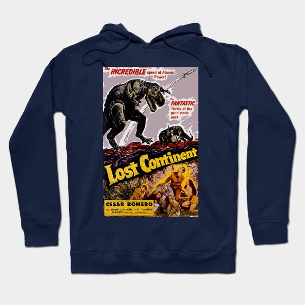 Classic Science Fiction Movie Poster - Lost Continent Hoodie by Starbase79